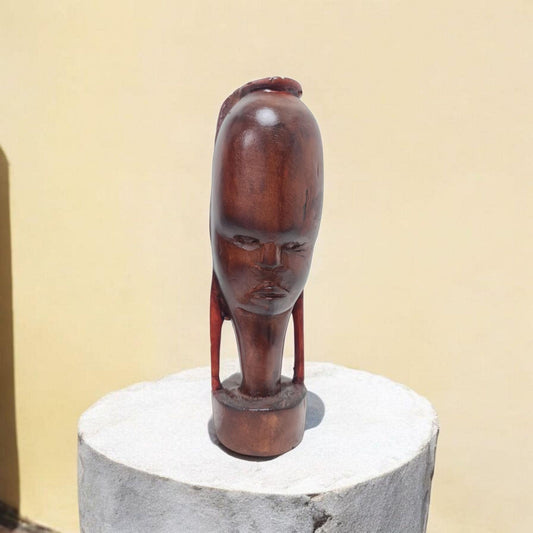 Busto guerrera africana , arte africano