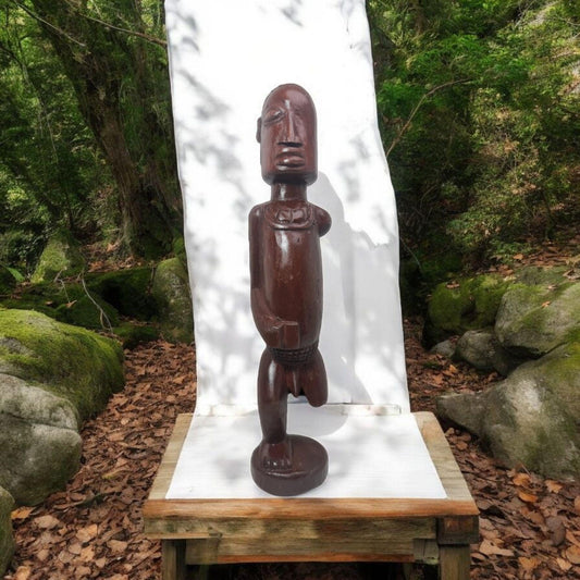 Muñeco Osaín madera - santería , yoruba, lucumí
