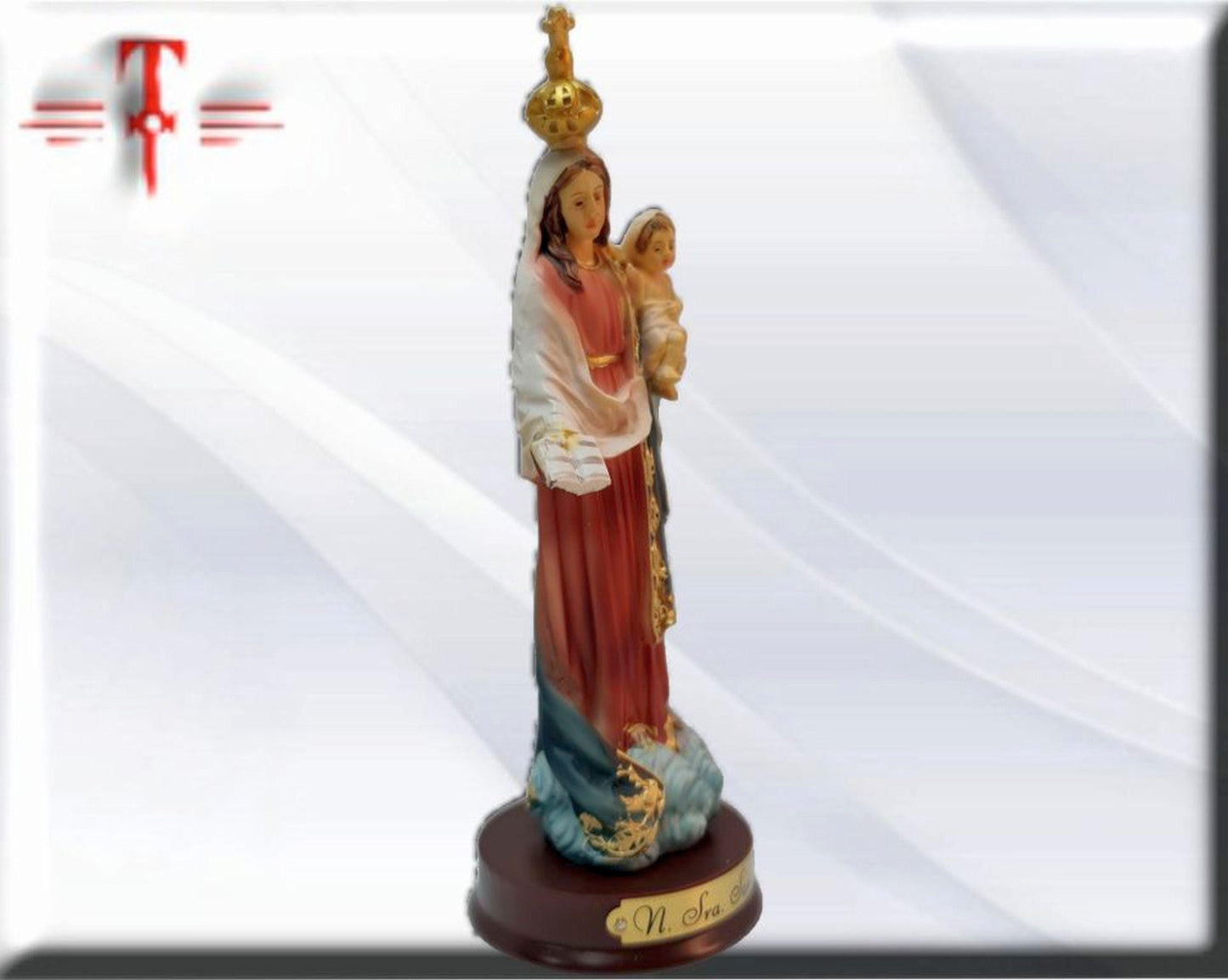 Nuestra Señora de la salud ( Saude ) con niño , virgenes y santos catolicos