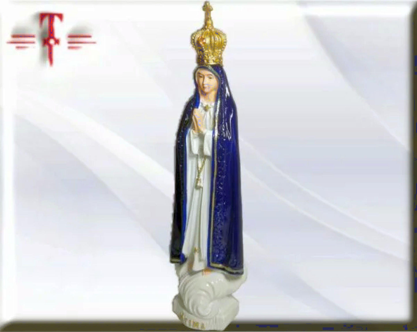 Virgen de Fátima manto azul  , Santos y Vírgenes católicos , productos Religiosos