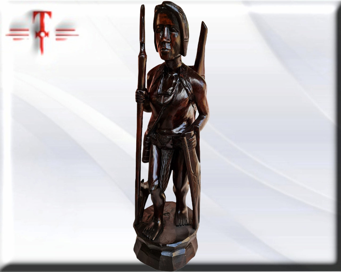 Talla de Indigena Hombre , tallado en maderas nobles