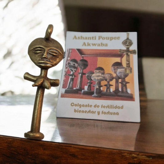 Amuleto Ashanti Akwaba Ghana fertilidad Amuletos Africanos