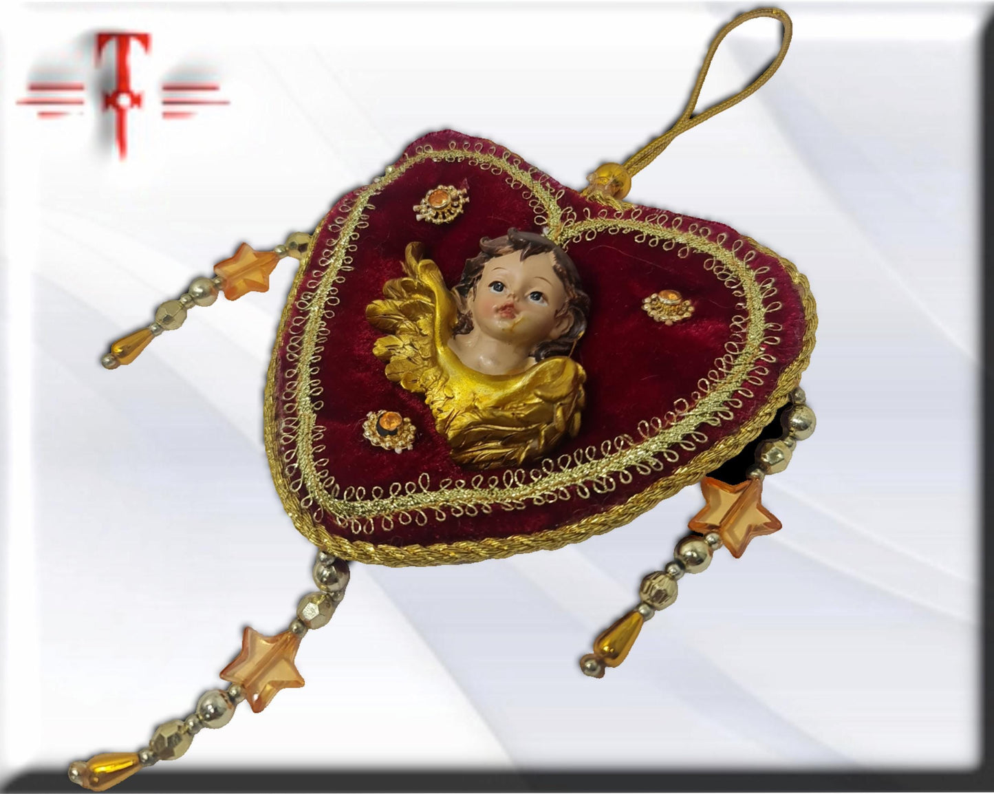 Colgador corazon angel ,  productos Religiosos