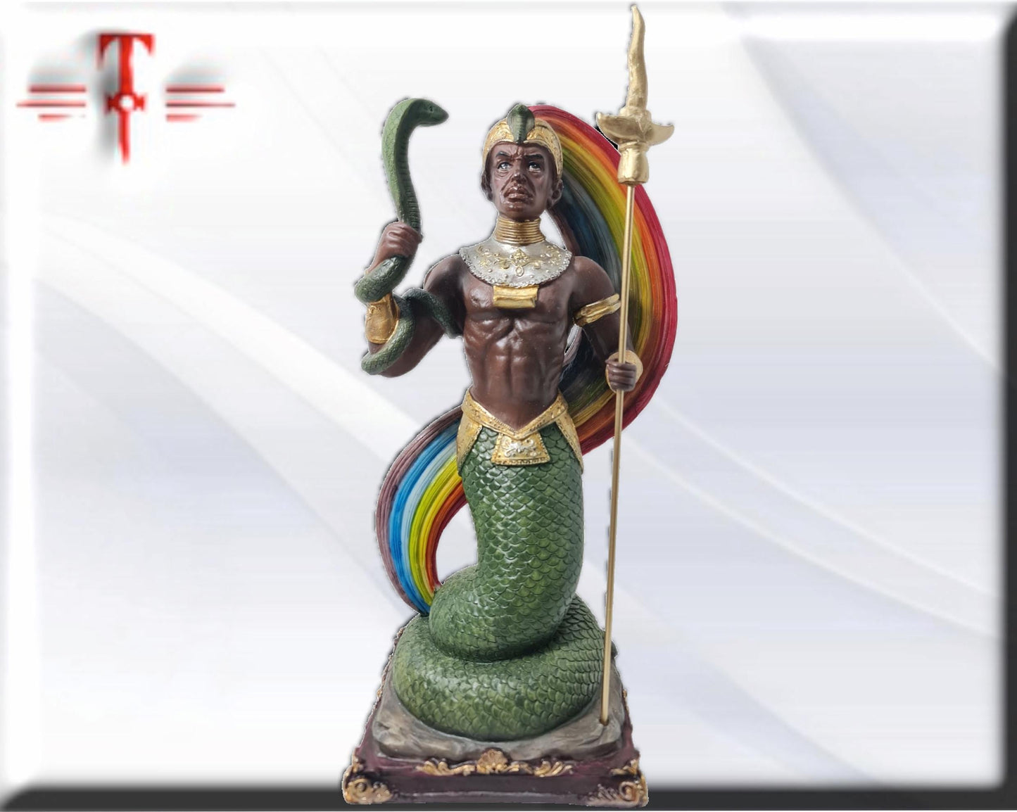Estatua de Oshumaré con arco iris  ,Santería, Candomble , kimbisa, Umbanda