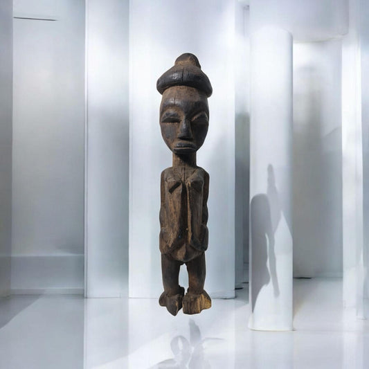Antigua estatua Africana   , arte Africano , Vintage , hecho a mano
