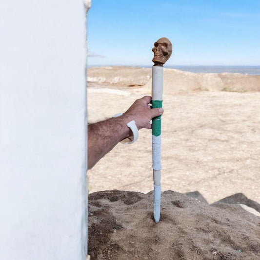 Bastón de carga Eggun , santería , Palo Mayombe , voodoo