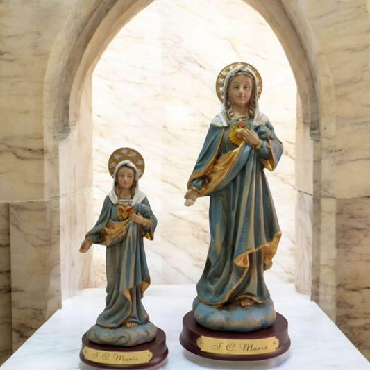 Sagrado corazón de María , virgenes y santos catolicos