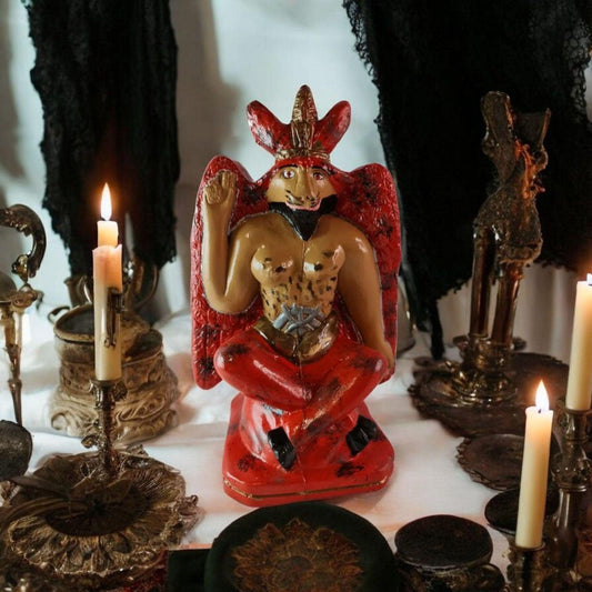 Figura Yeso Exú Belzebú , Candomble , kimbisa, Umbanda