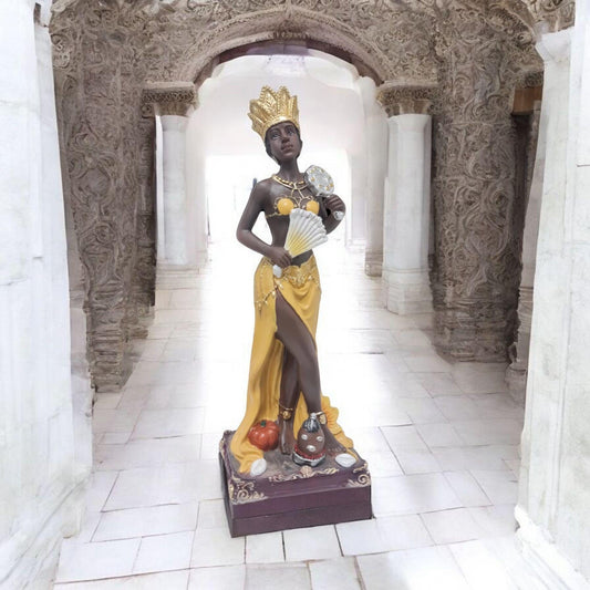 Figura de 30cm de la Orisha Oshún , santería , palo Mayombe , Diosa de las aguas dulces