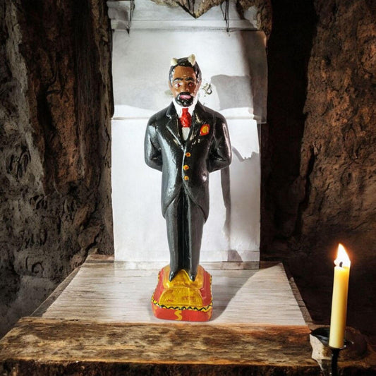 Figura Yeso Exú Casamenteiro , Candomble , kimbisa, Umbanda