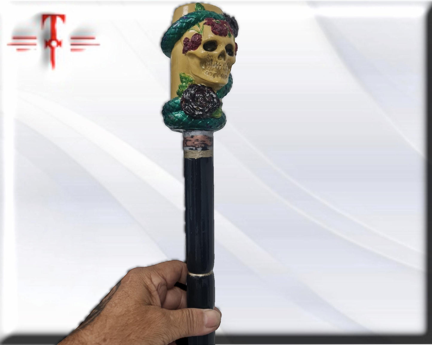 Bastón de carga Eggun , santería , Palo Mayombe , voodoo