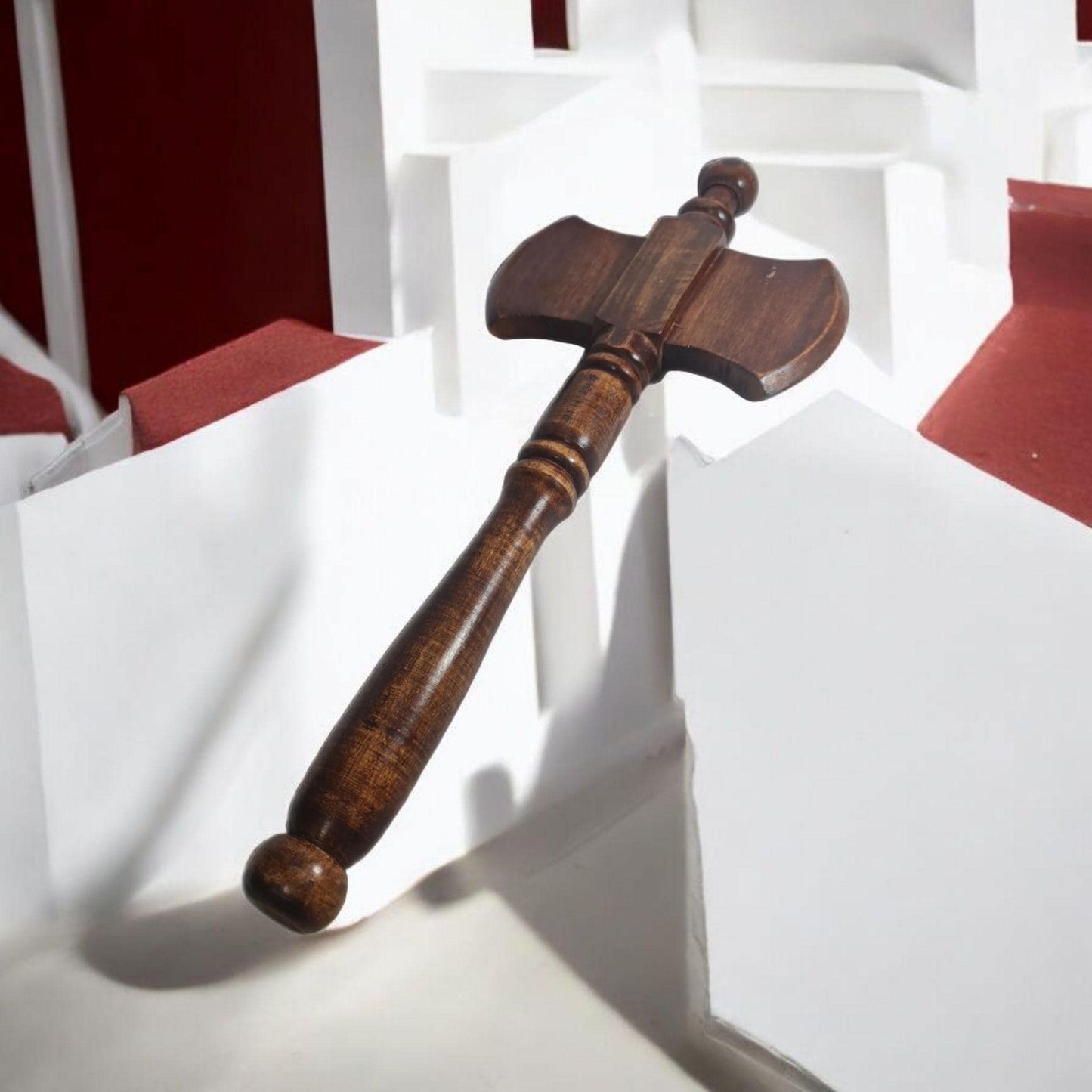 Hacha doble hoja para el Orisha Shangó , Changó Deidad Santería , Panteón Yoruba