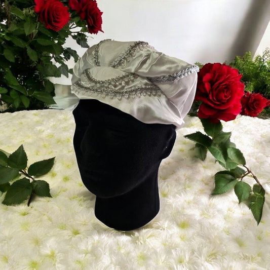 Gorro santeria Orisha Obatalá Gala Yoruba lucumí regla de Oshá