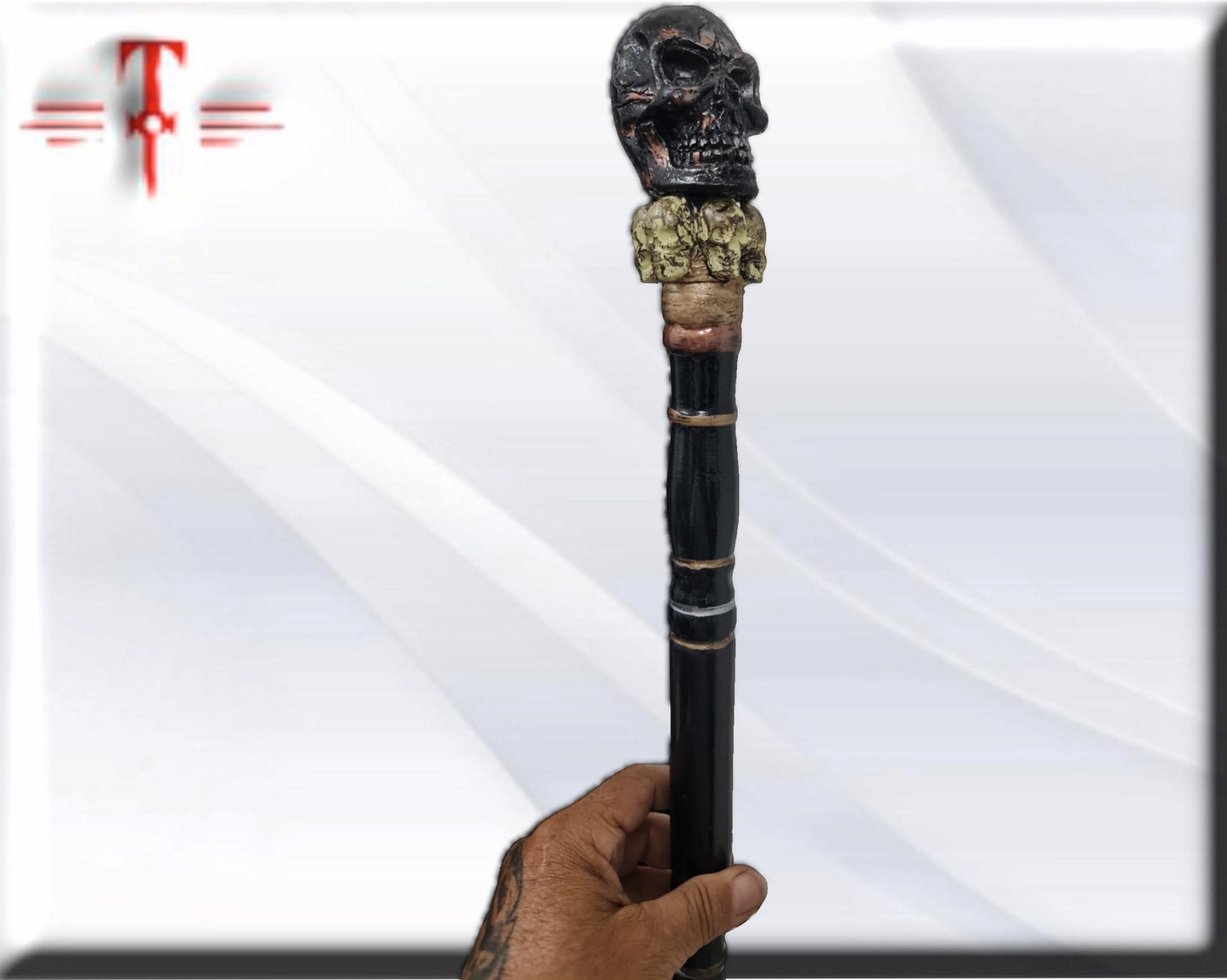 Eggun mit Stab, Santeria, Palo Mayombe, Voodoo