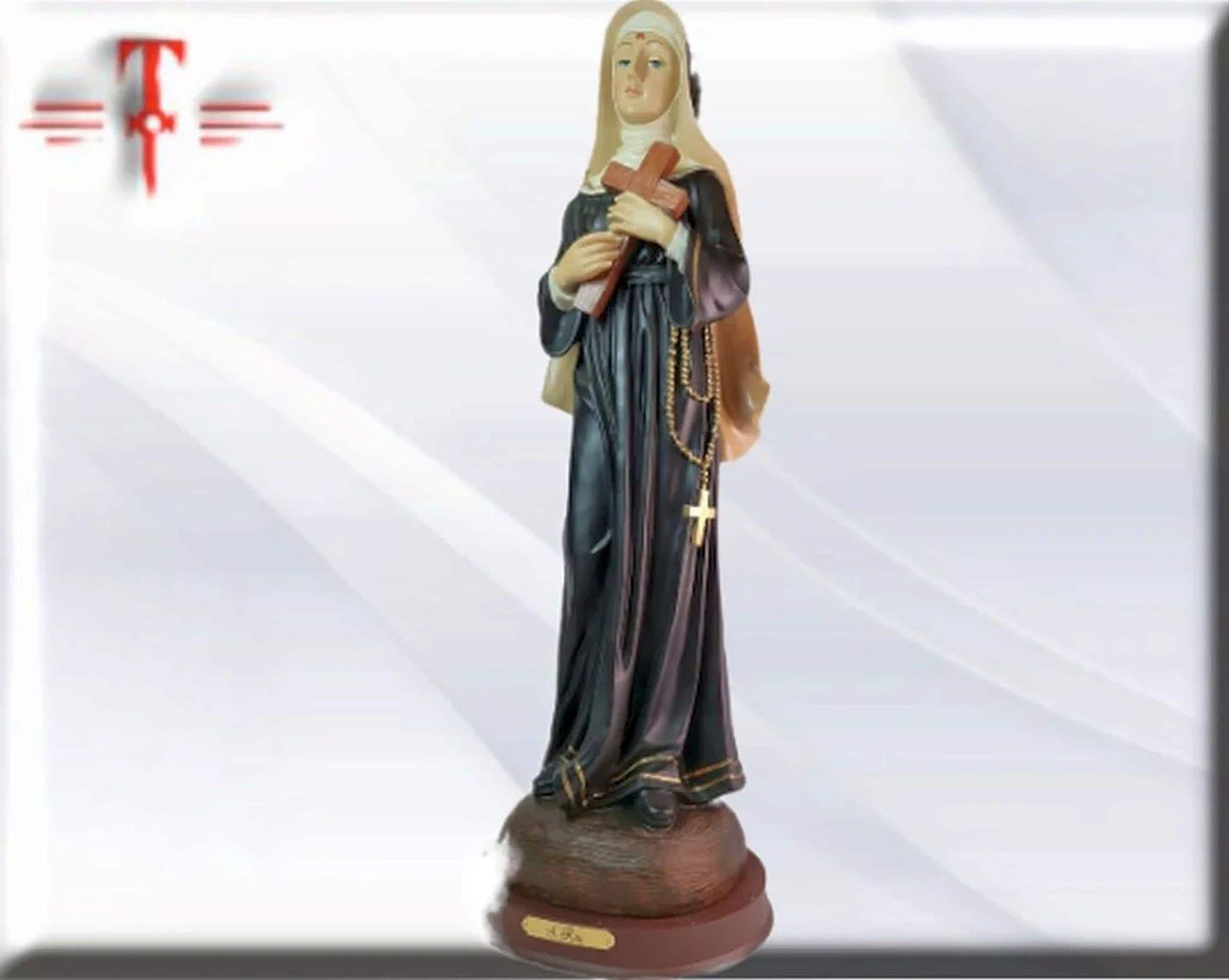 Estatua Santa Rita de Casia 62cm . Catholic Saints and Virgins, Religious products,