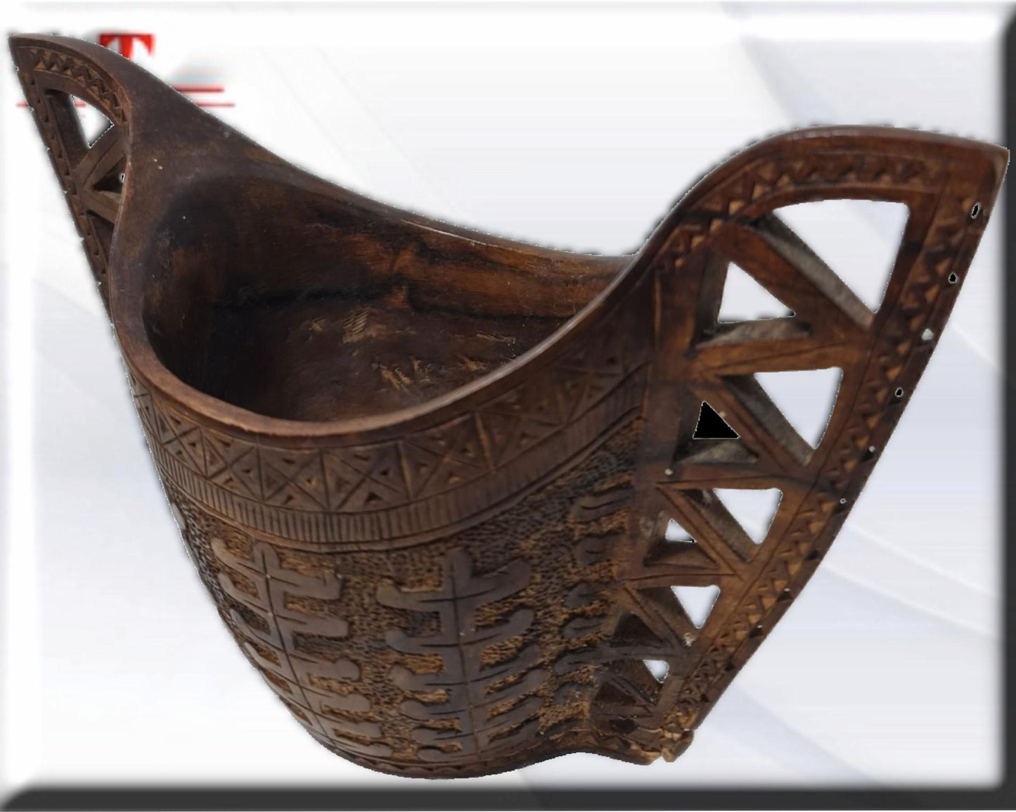 Cesta de madera Arte africano , Galería de Arte , antigüedad , Artesanía africana