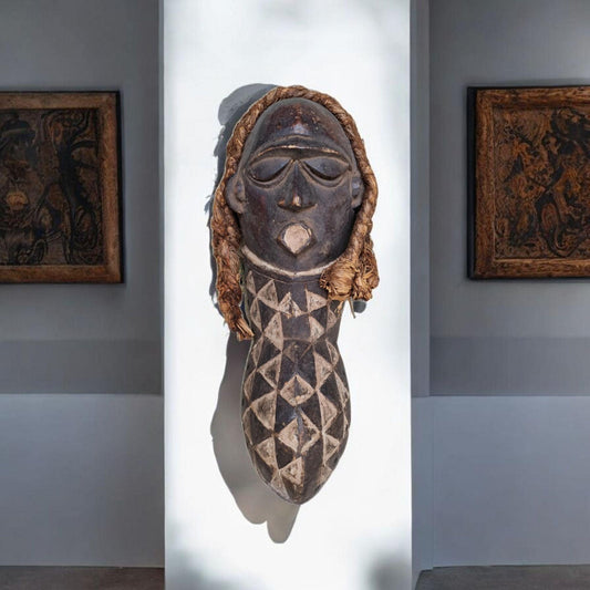 Máscara Igbo Nigeria , artesanía africana , Galería de arte africano , Antiguedad