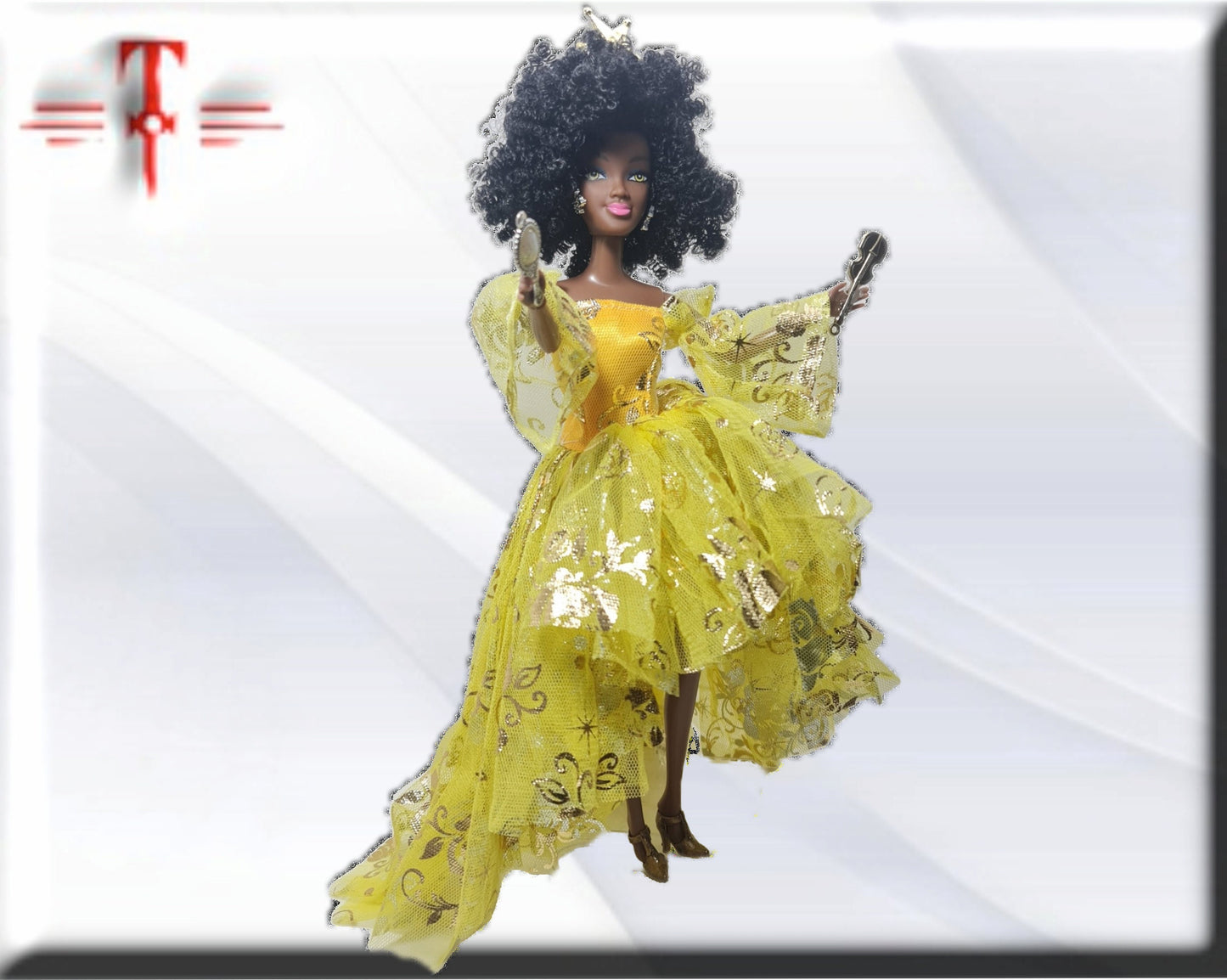 Muñeca Orisha Oshún , Diosa de las aguas dulces , Deidad del Panteón Yoruba