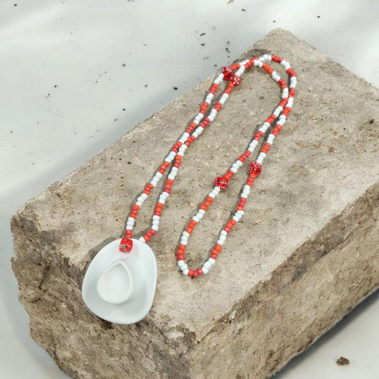 Collar Ze Pilintra , Catimbó , candomble, Kimbisa, Umbanda , con gorro y dados deidad de Brasil , productos religiosos y esotéricos ,