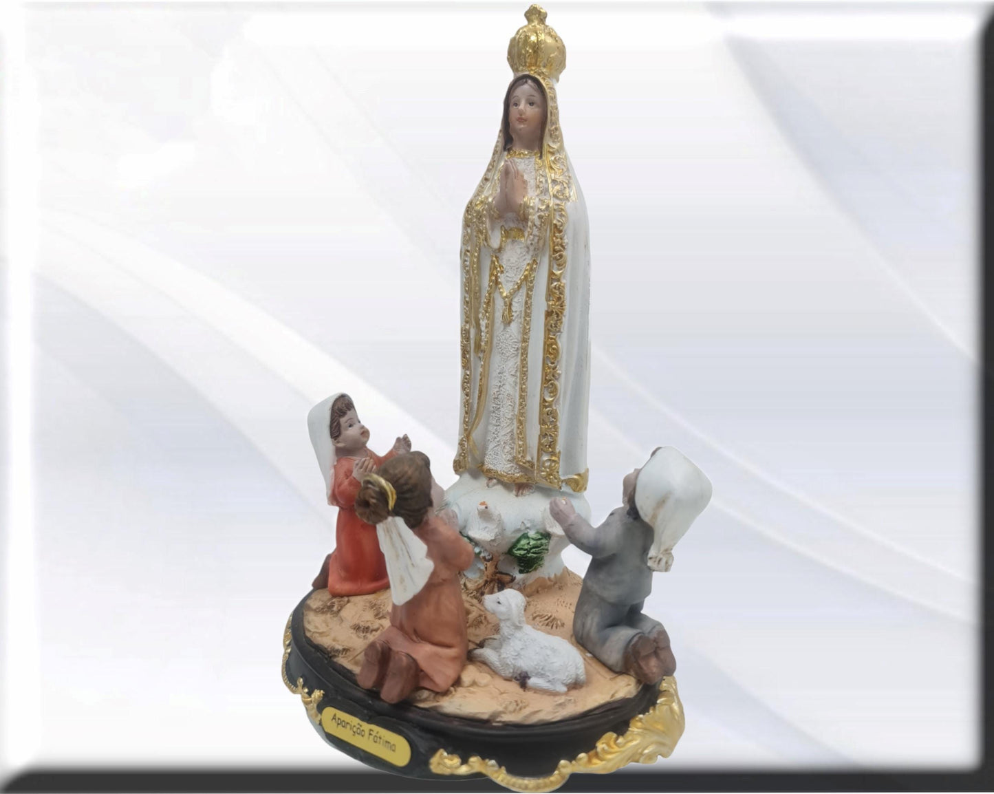 Statue Figur Erscheinung von Fatima, katholische Heilige und Jungfrauen, religiöse Produkte,