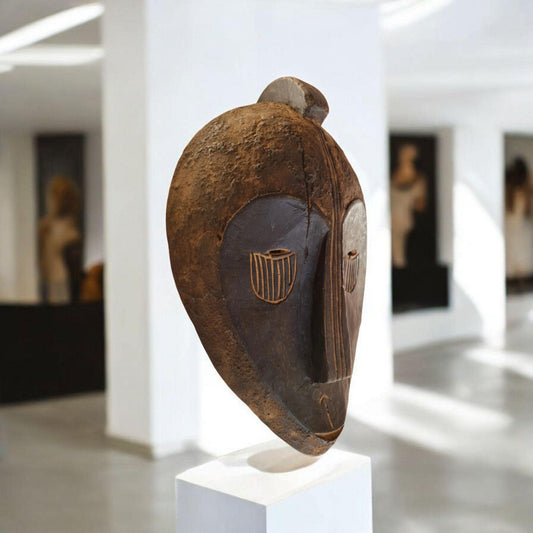 Máscara Mangbetu Congo , arte africano , Galería de arte , antigüedad