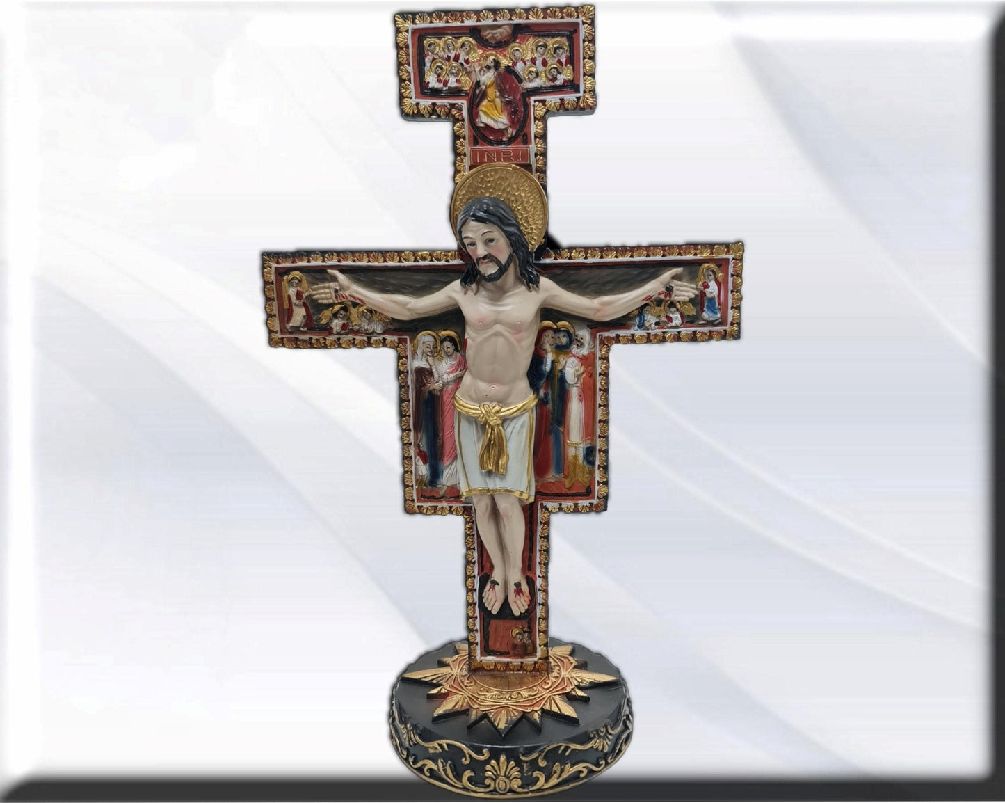 Crucifijo Cruz San Damian  . Catholic Saints and Virgins, Religious products,