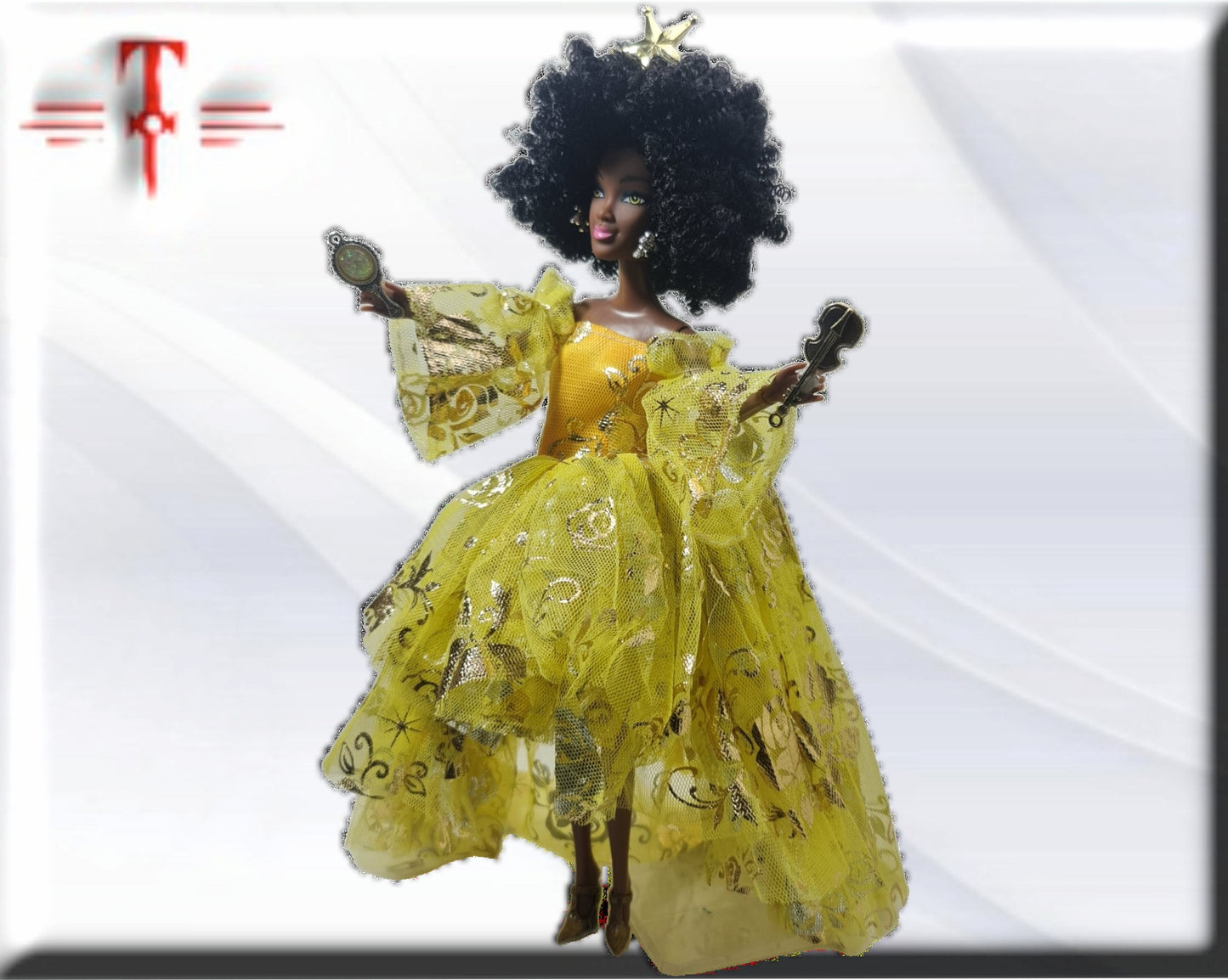 Muñeca Orisha Oshún , Diosa de las aguas dulces , Deidad del Panteón Yoruba