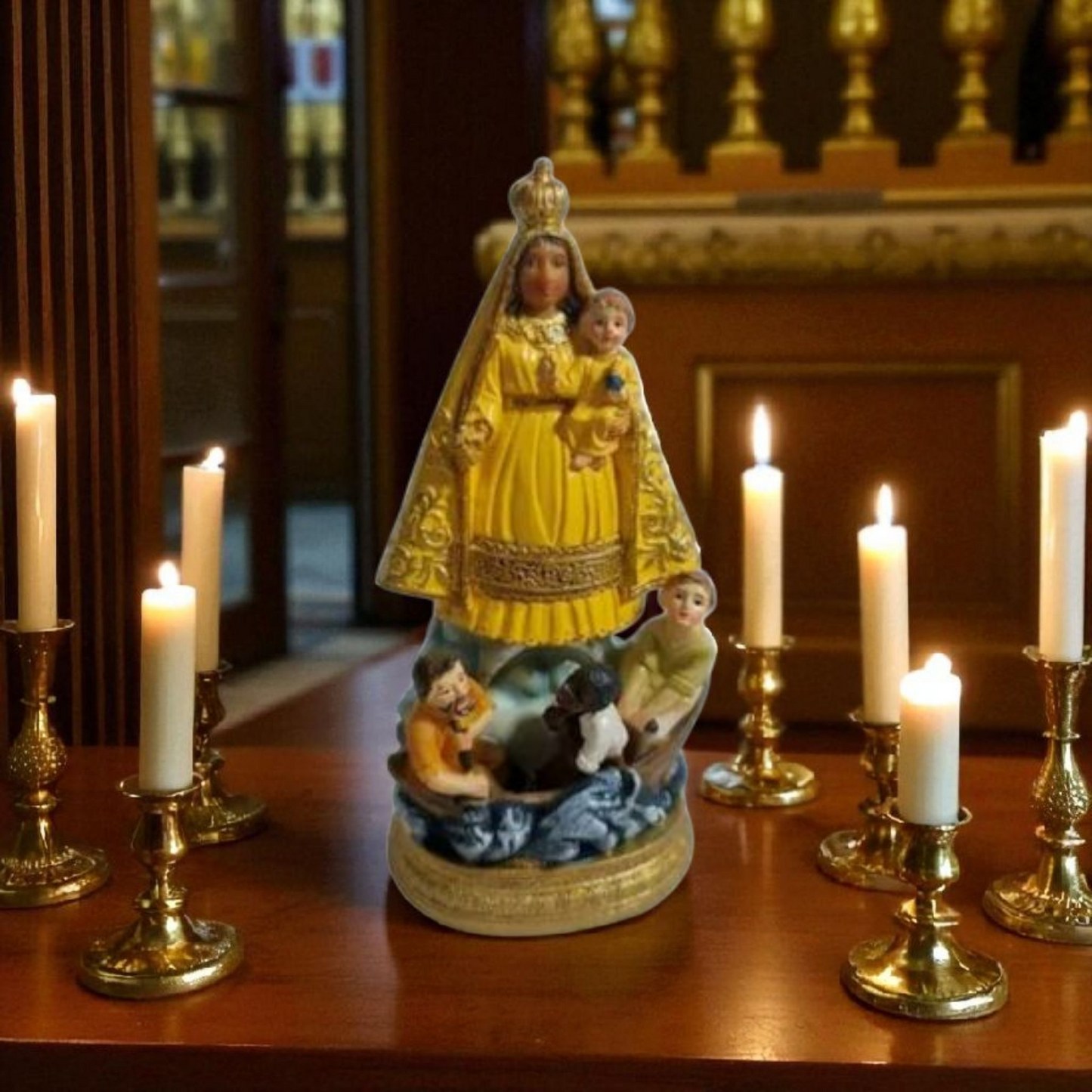 Virgen de la caridad del cobre Amarilla , Santos y Vírgenes católicos , productos Religiosos