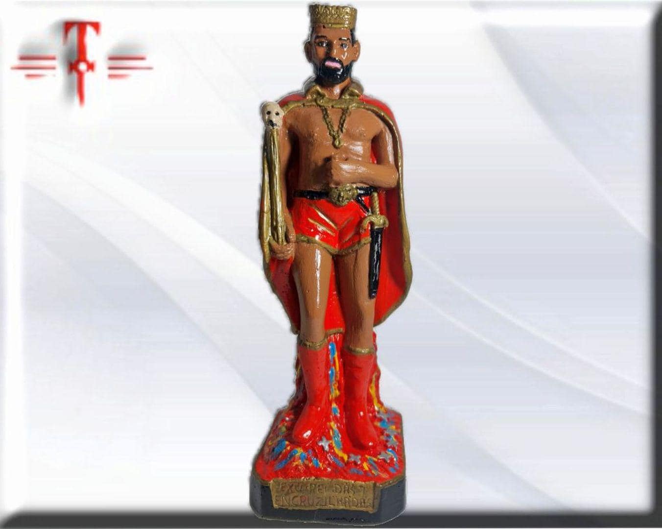 Estatua , Figura , exu rey de las 7 encrucijadas , kimbisa, umbanda, candomble