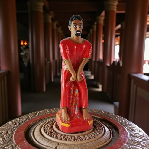 Figura Yeso Exú Tiriri , Candomble , kimbisa, Umbanda