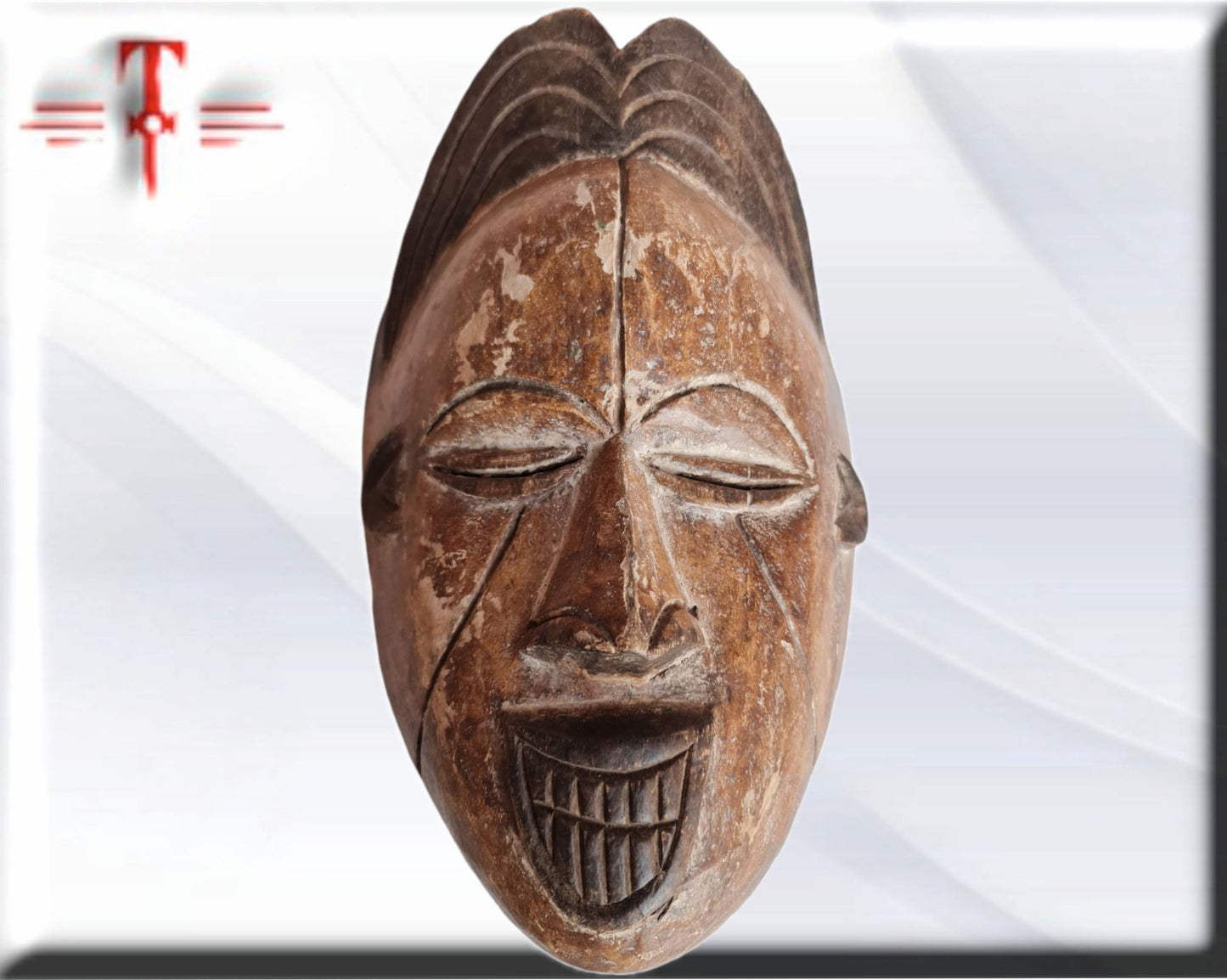 Máscara etnia Punu ( Gabon arte africano)  Punu ethnic mask ( Gabon African art)