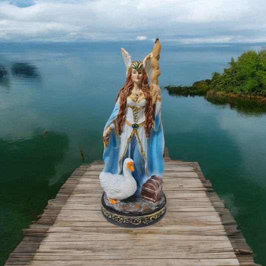 Estatua Diosa Frigg , dioses mitologicos , articulos esotéricos y religiosos , pintado a mano