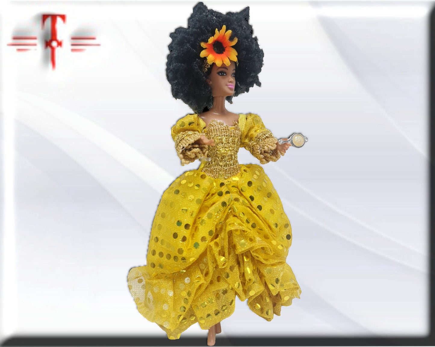 Muñeca Orisha Oshún , Diosa de las aguas dulces , Deidad del Panteón Yoruba
