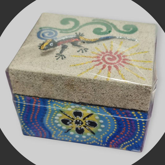 Caja decorativa lagarto