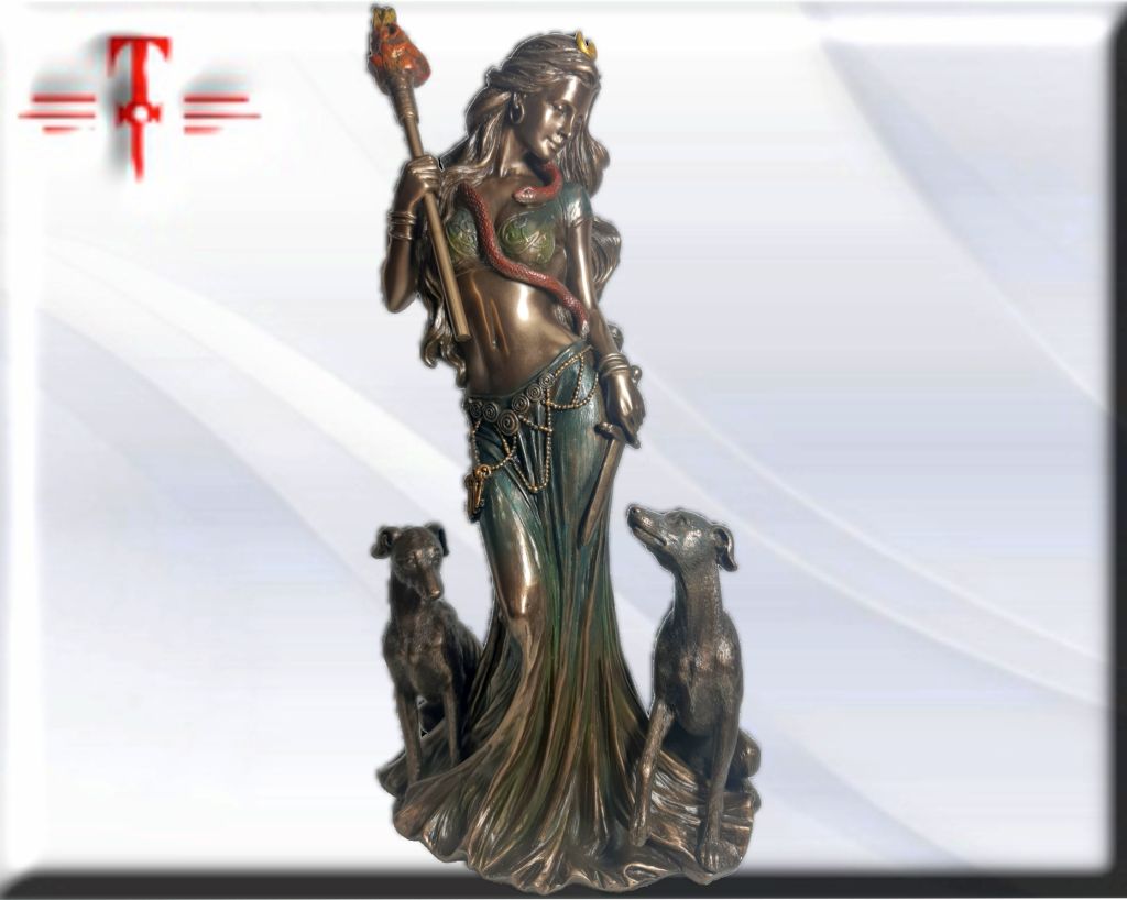 Statue des Gottes Dagda, mythologische Götter, esoterische und religiöse Gegenstände, handbemalt