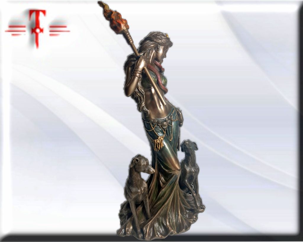 Statue des Gottes Dagda, mythologische Götter, esoterische und religiöse Gegenstände, handbemalt
