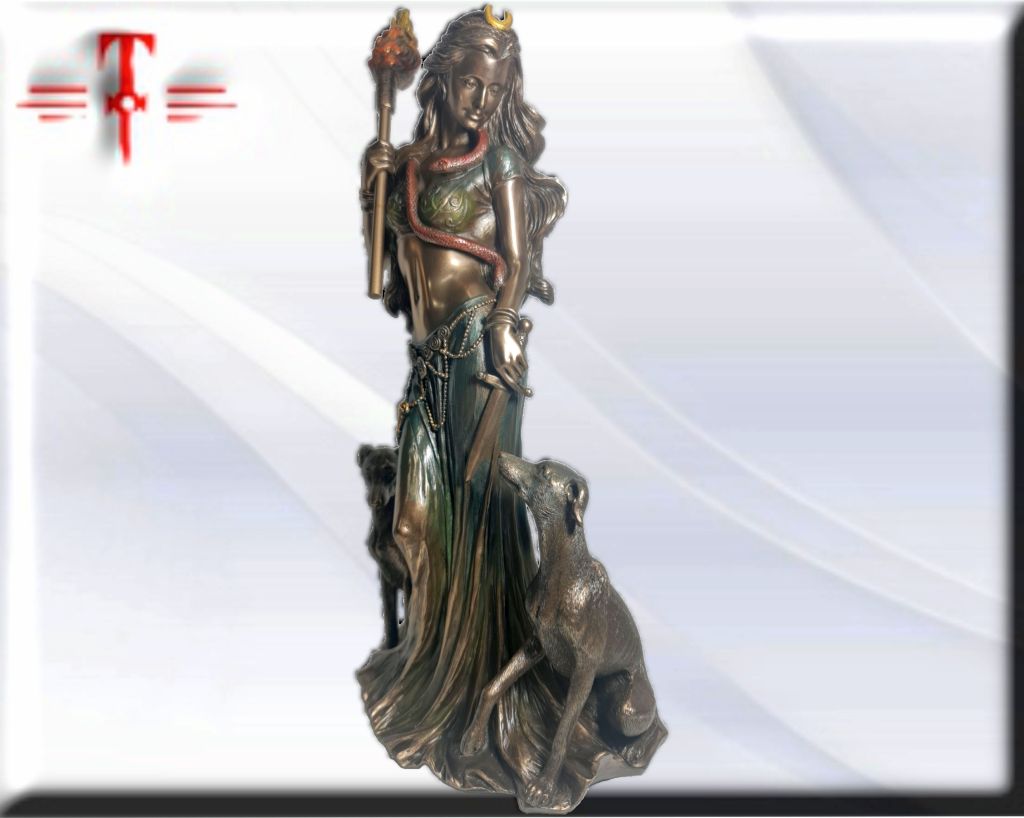 Statue des Gottes Dagda, mythologische Götter, esoterische und religiöse Gegenstände, handbemalt