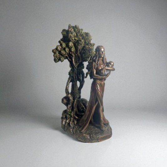 Statue des Gottes Dagda, mythologische Götter, esoterische und religiöse Gegenstände, handbemalt