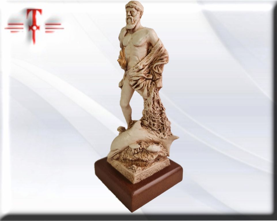 Statue des Gottes Dagda, mythologische Götter, esoterische und religiöse Gegenstände, handbemalt