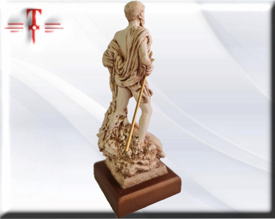 Statue des Gottes Dagda, mythologische Götter, esoterische und religiöse Gegenstände, handbemalt