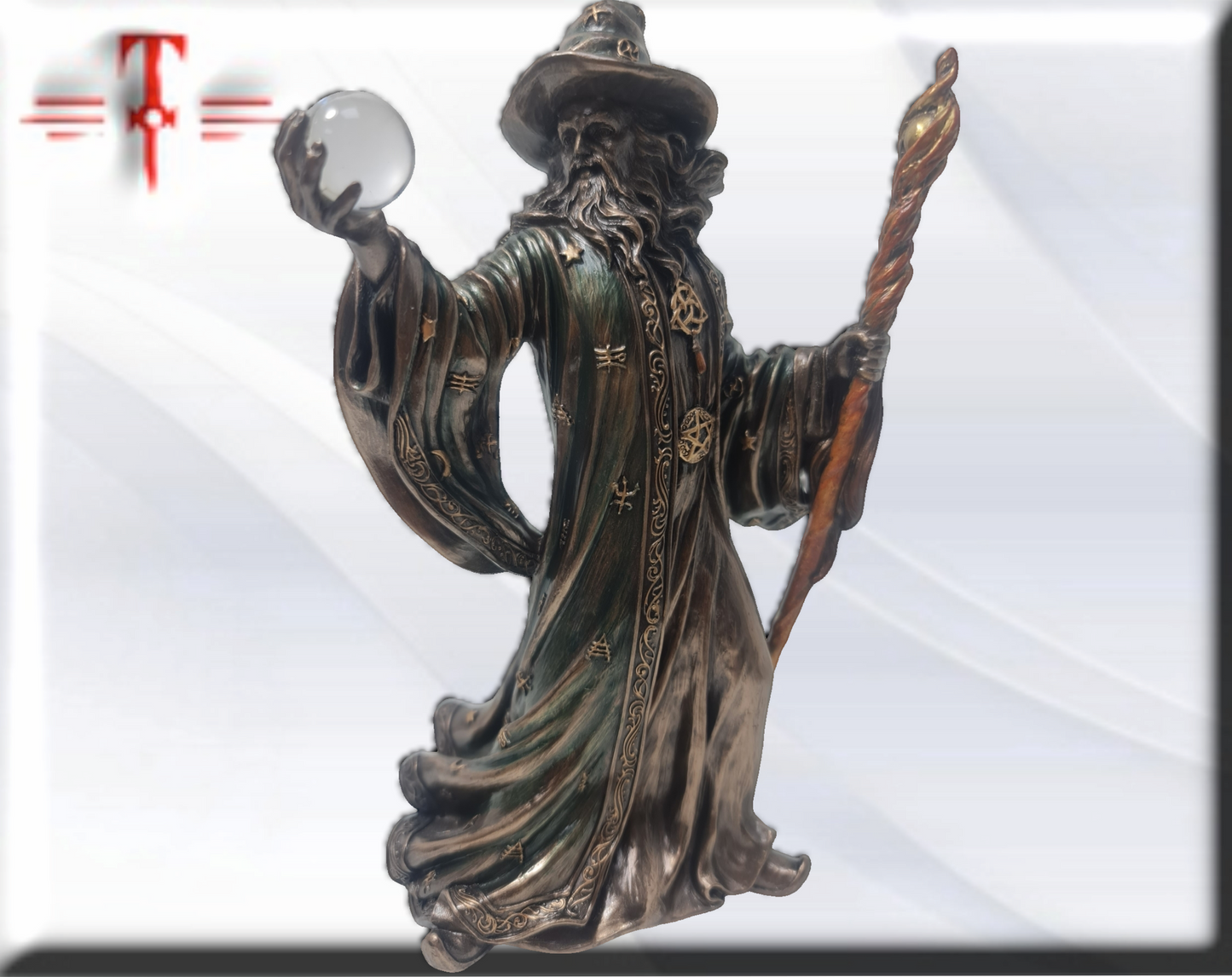Statue des Gottes Dagda, mythologische Götter, esoterische und religiöse Gegenstände, handbemalt
