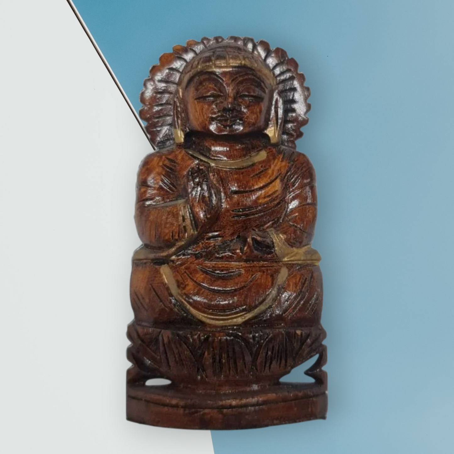 Buda madera 8cm