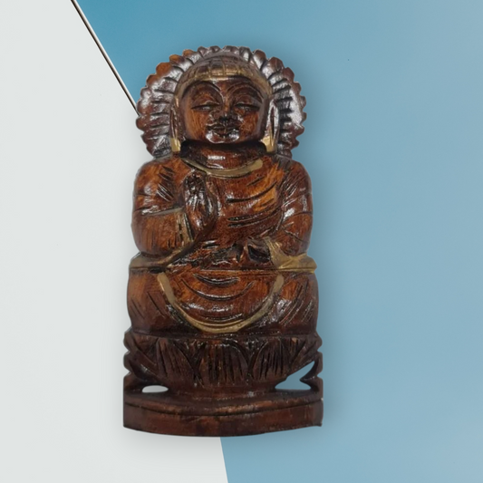 Buda madera 8cm