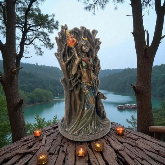 Statue des Gottes Dagda, mythologische Götter, esoterische und religiöse Gegenstände, handbemalt