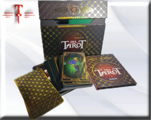 La Baraja dorada del Tarot Pack  , Libro + cartas + tapete protector