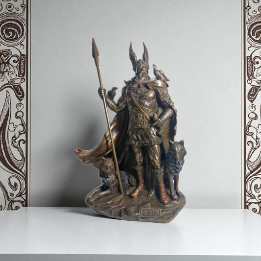 Statue des Gottes Dagda, mythologische Götter, esoterische und religiöse Gegenstände, handbemalt