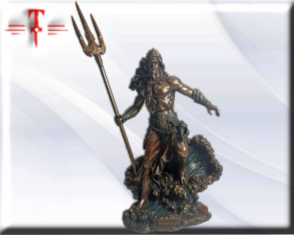 Statue des Gottes Dagda, mythologische Götter, esoterische und religiöse Gegenstände, handbemalt