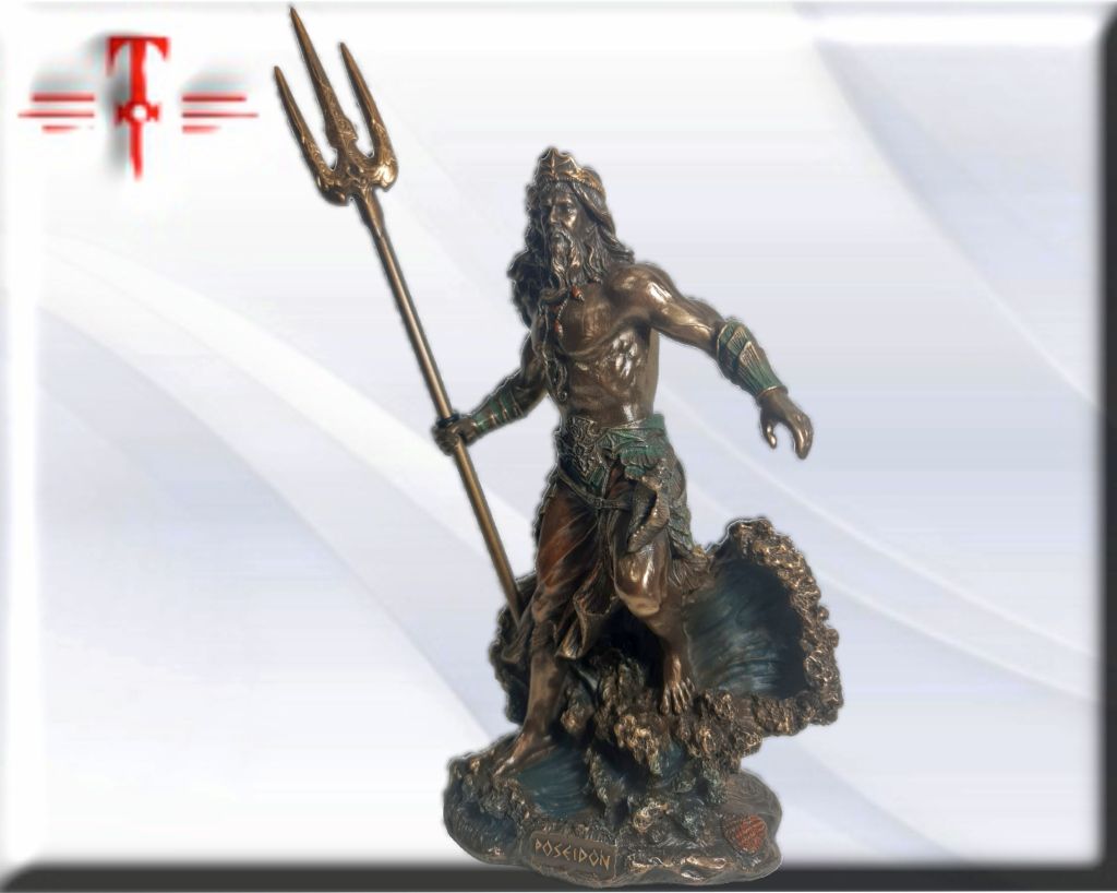 Statue des Gottes Dagda, mythologische Götter, esoterische und religiöse Gegenstände, handbemalt