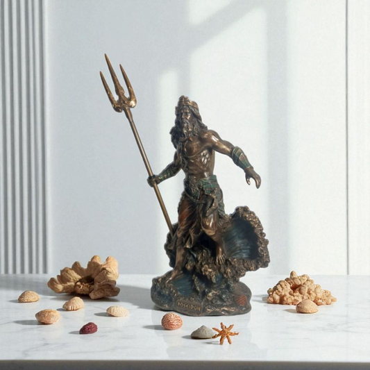 Statue des Gottes Dagda, mythologische Götter, esoterische und religiöse Gegenstände, handbemalt