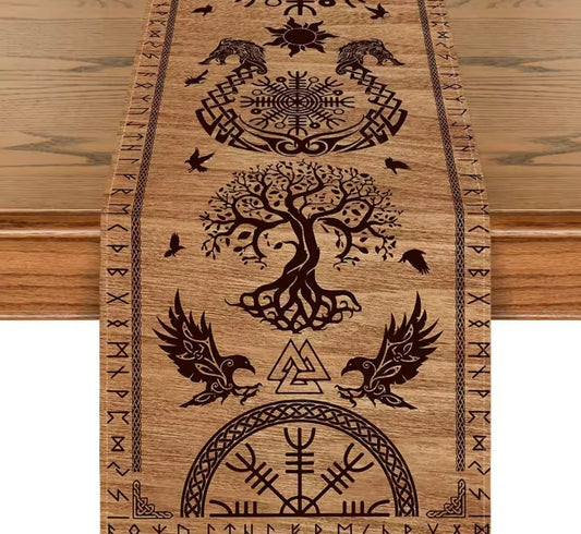cubre mesa , tapiz , mantel, mitología nordica